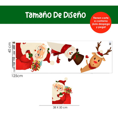 Vinilo para puerta Navidad  Mundo de Santa