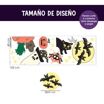 Vinilo para puerta Hallowen Cementerio de Aventuras