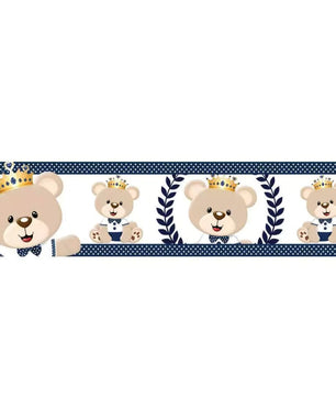 Cenefa infantil adhesiva Principe Oso
