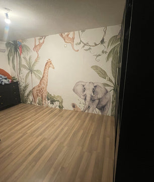 Papel para paredes Animales africanos en la selva