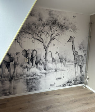 Papel para paredes Selva tropical africana