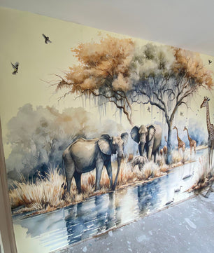 Papel para paredes Selva tropical africana