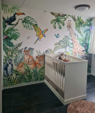 Papel para paredes Animales salvajes de la selva