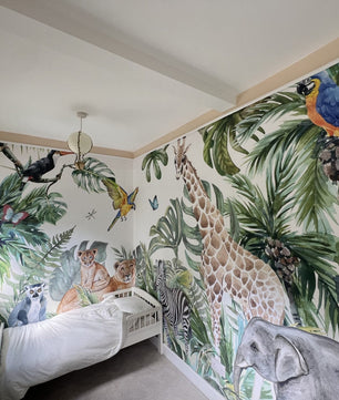 Papel para paredes Animales salvajes de la selva