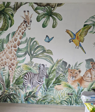 Papel para paredes Animales salvajes de la selva