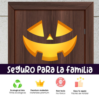 Vinilo para puerta Hallowen Rostro de Espanto