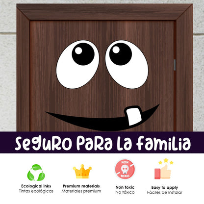 Vinilo para puerta Hallowen Monstruo
