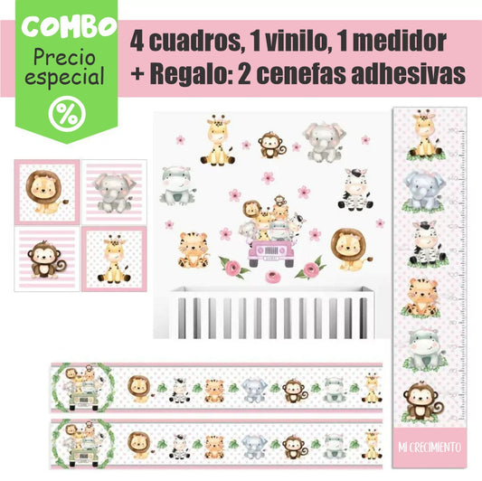 Combo granja rosa