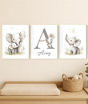 Cuadros Decorativos infantiles Modernos Animales Elefantes