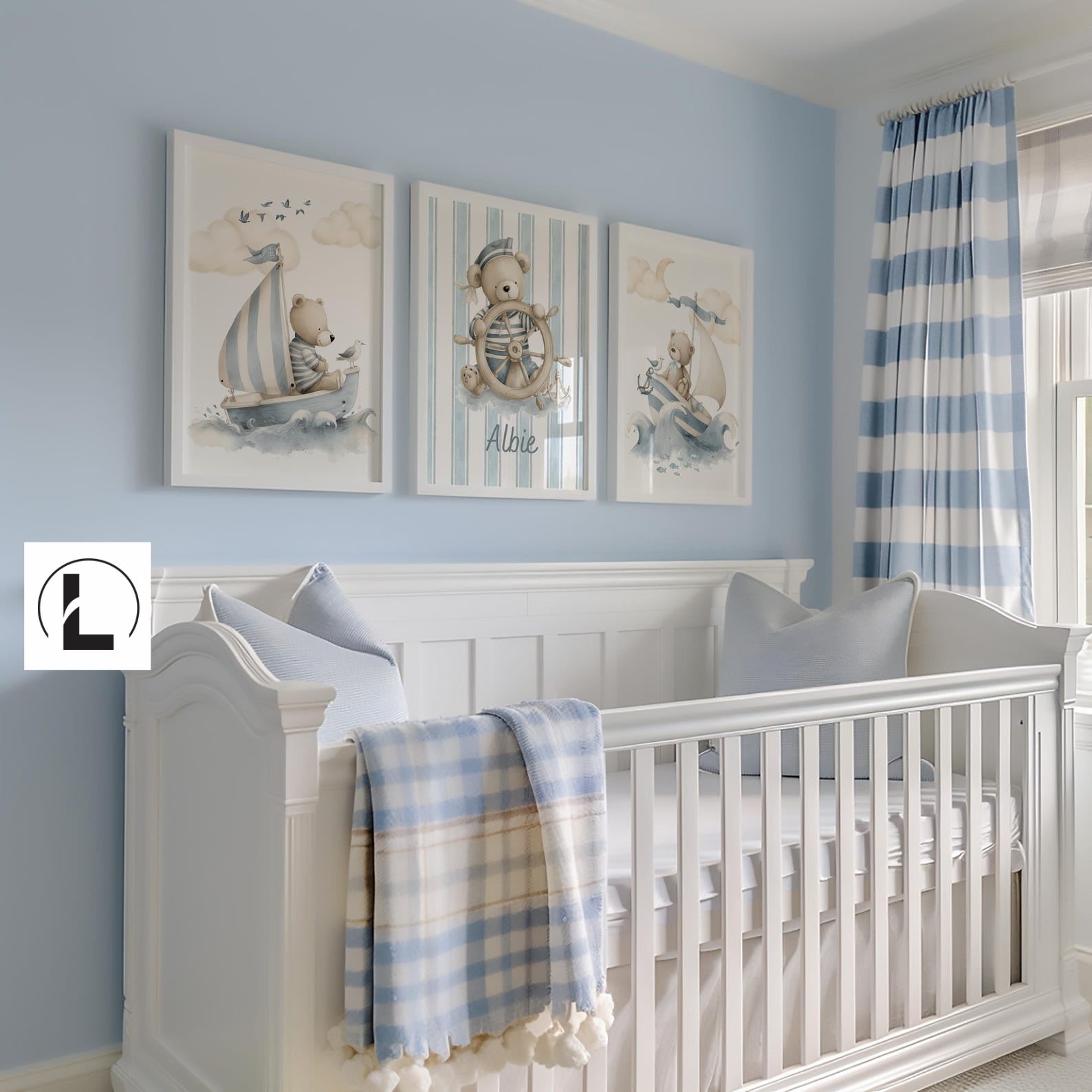 Cuadros Decorativos infantiles Modernos osos teddy Marinero