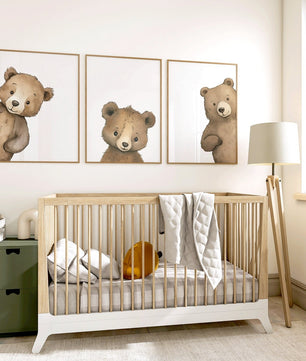 Cuadros Decorativos infantiles Modernos osos curiosos arte