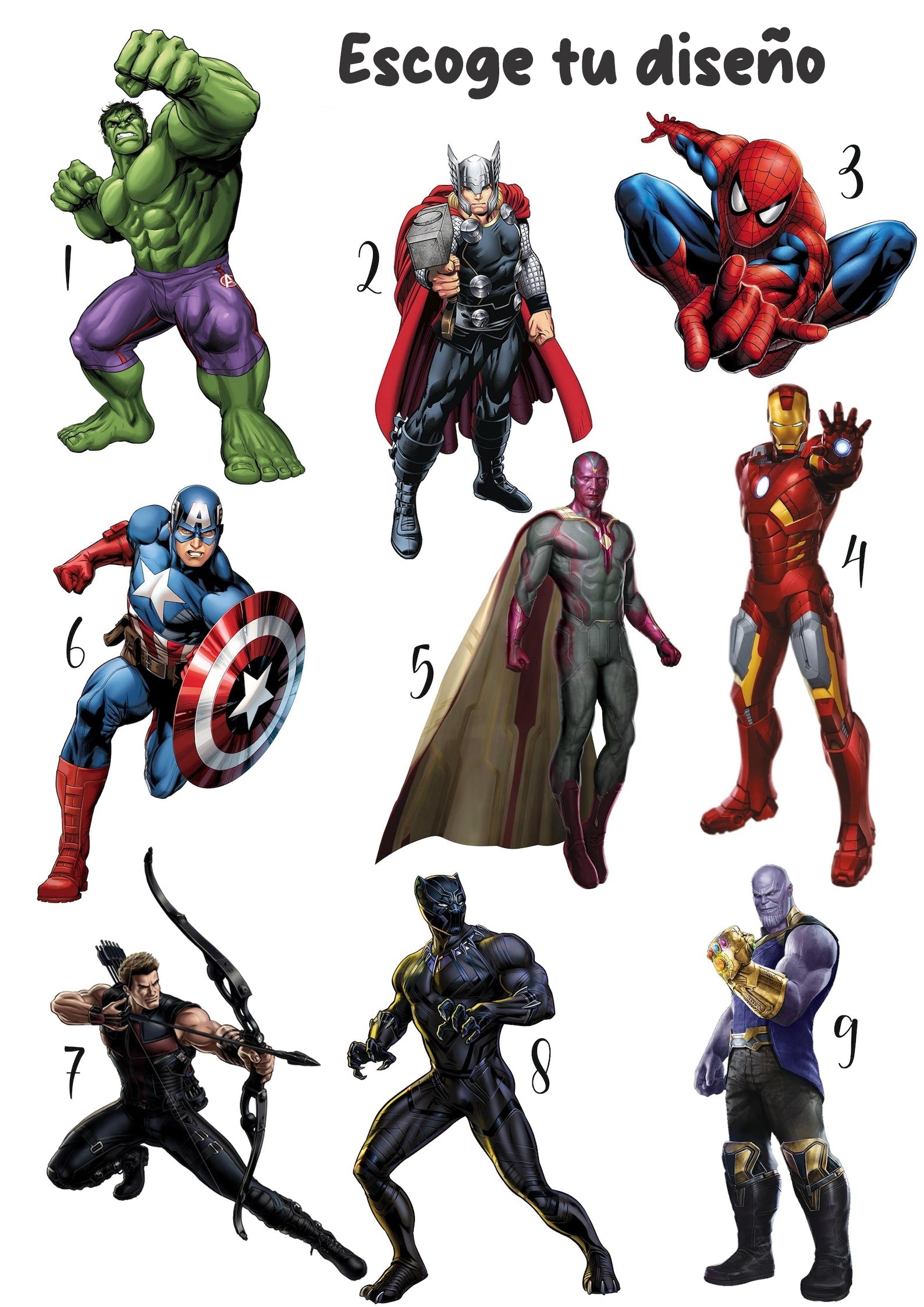 Cuadros Decorativos infantiles Modernos Superheroes Personajes personalizados con nombre