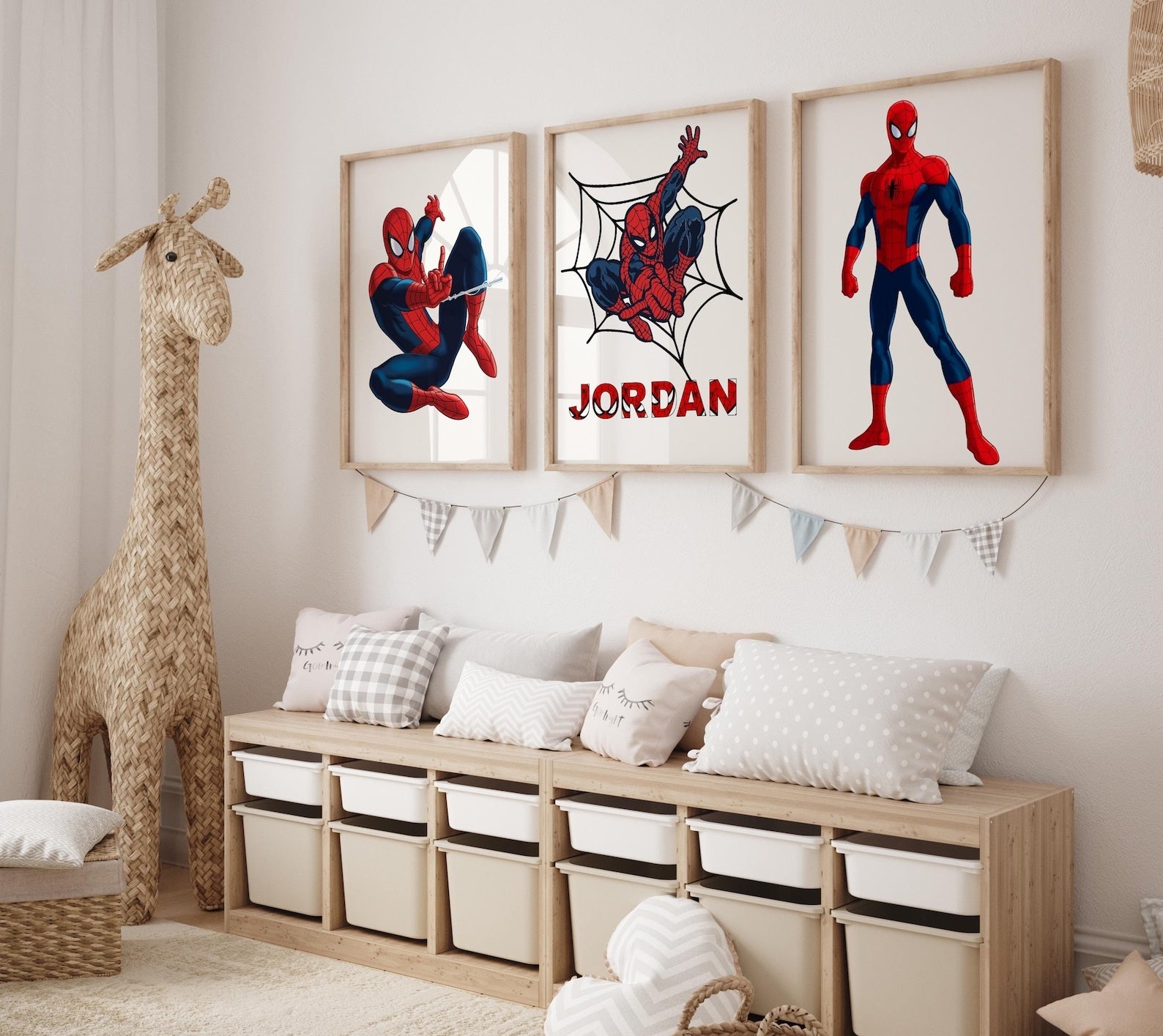 Cuadros Decorativos infantiles Modernos Superheroes hombre aracnido
