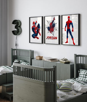 Cuadros Decorativos infantiles Modernos Superheroes hombre aracnido