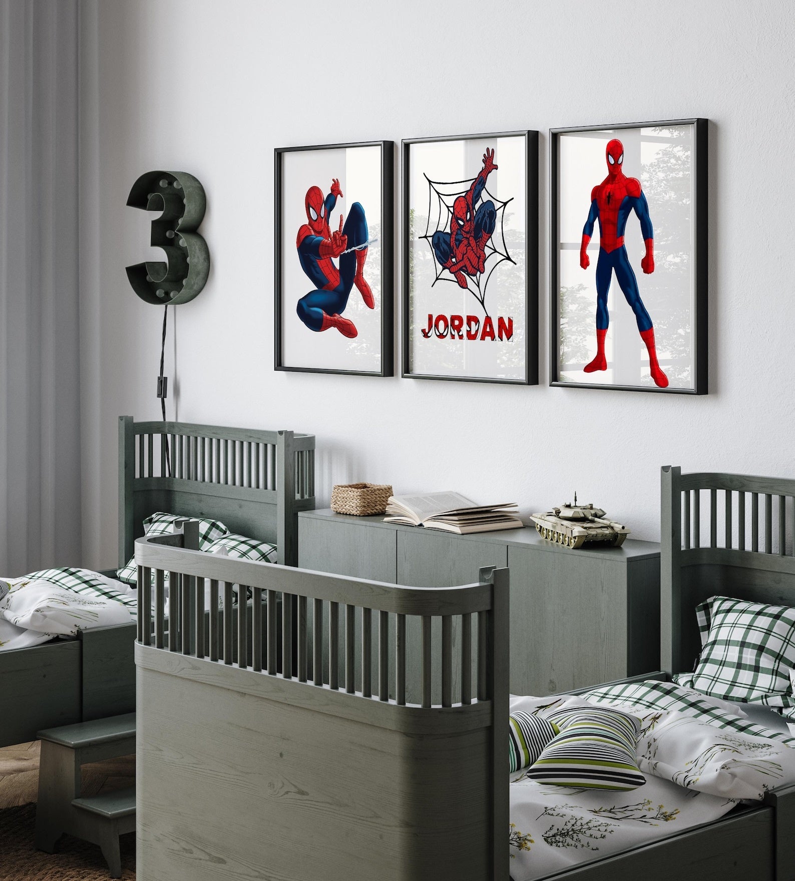 Cuadros Decorativos infantiles Modernos Superheroes hombre aracnido