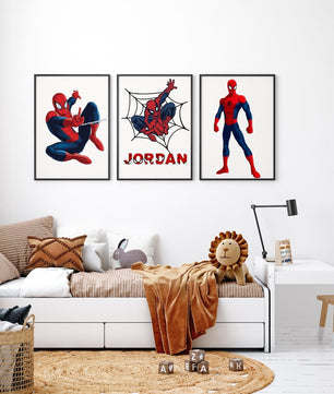 Cuadros Decorativos infantiles Modernos Superheroes hombre aracnido