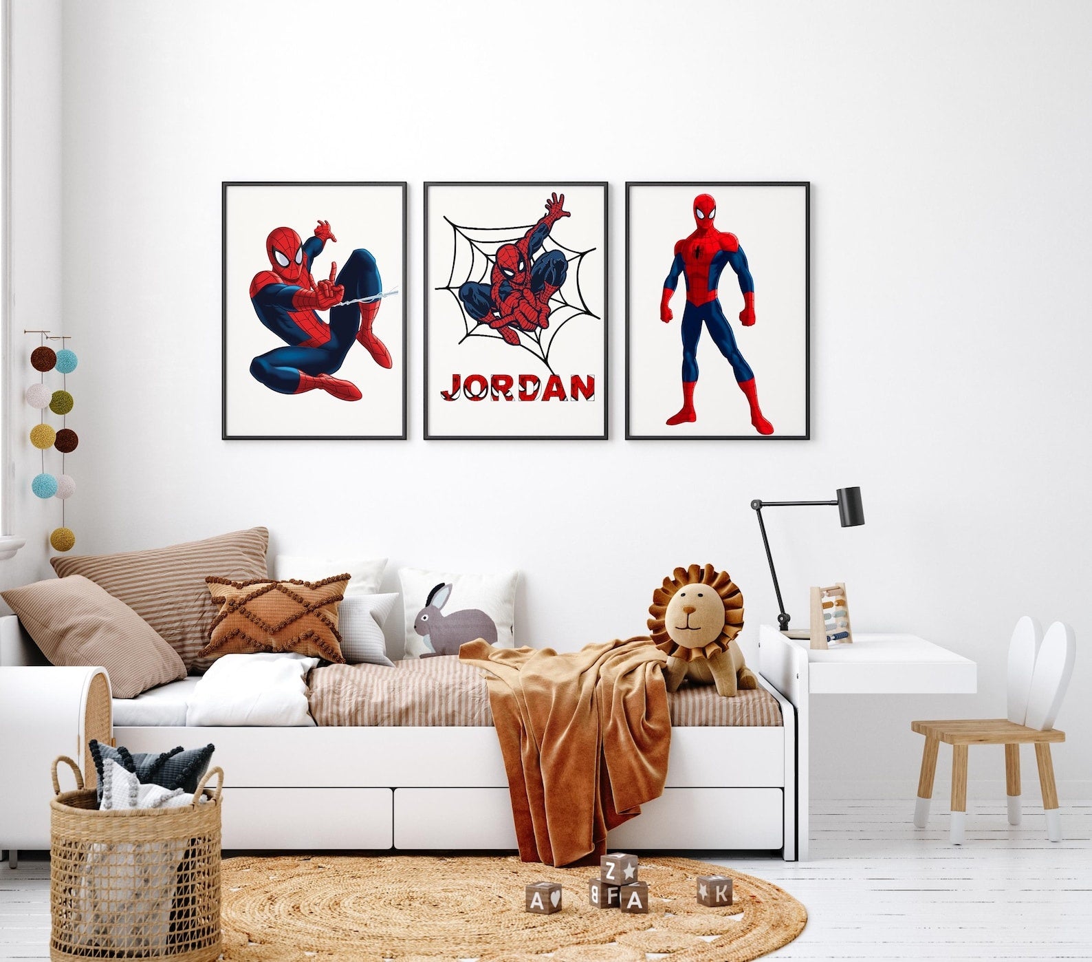 Cuadros Decorativos infantiles Modernos Superheroes hombre aracnido