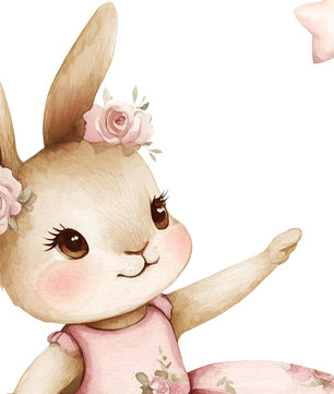 Cuadros Decorativos infantiles Modernos Coneja en el cielo con nubes