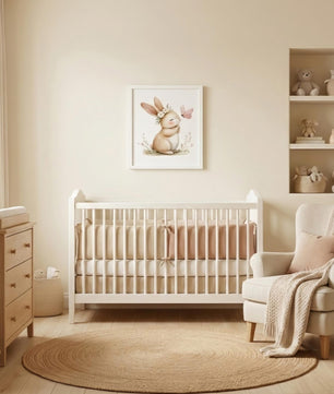 Cuadros Decorativos infantiles Modernos Coneja con mariposa