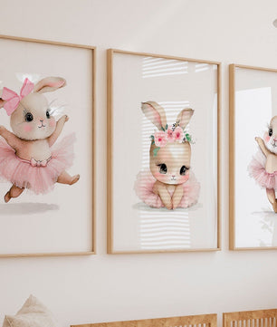 Cuadros Decorativos infantiles Modernos Coneja Bailarina