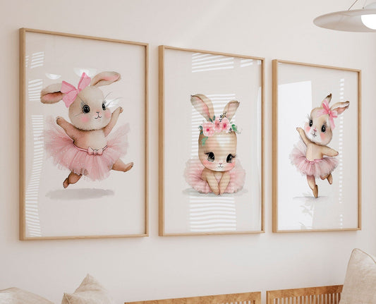 Cuadros Decorativos infantiles Modernos Coneja Bailarina