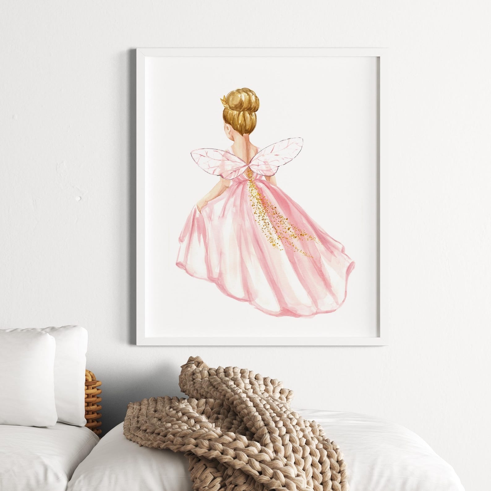 Cuadros Decorativos infantiles Modernos de princesas castillo e inicial