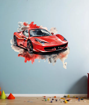 Vinilos decorativos Adhesivos infantiles de Pared Carro lamborghini