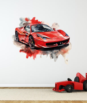 Vinilos decorativos Adhesivos infantiles de Pared Carro lamborghini