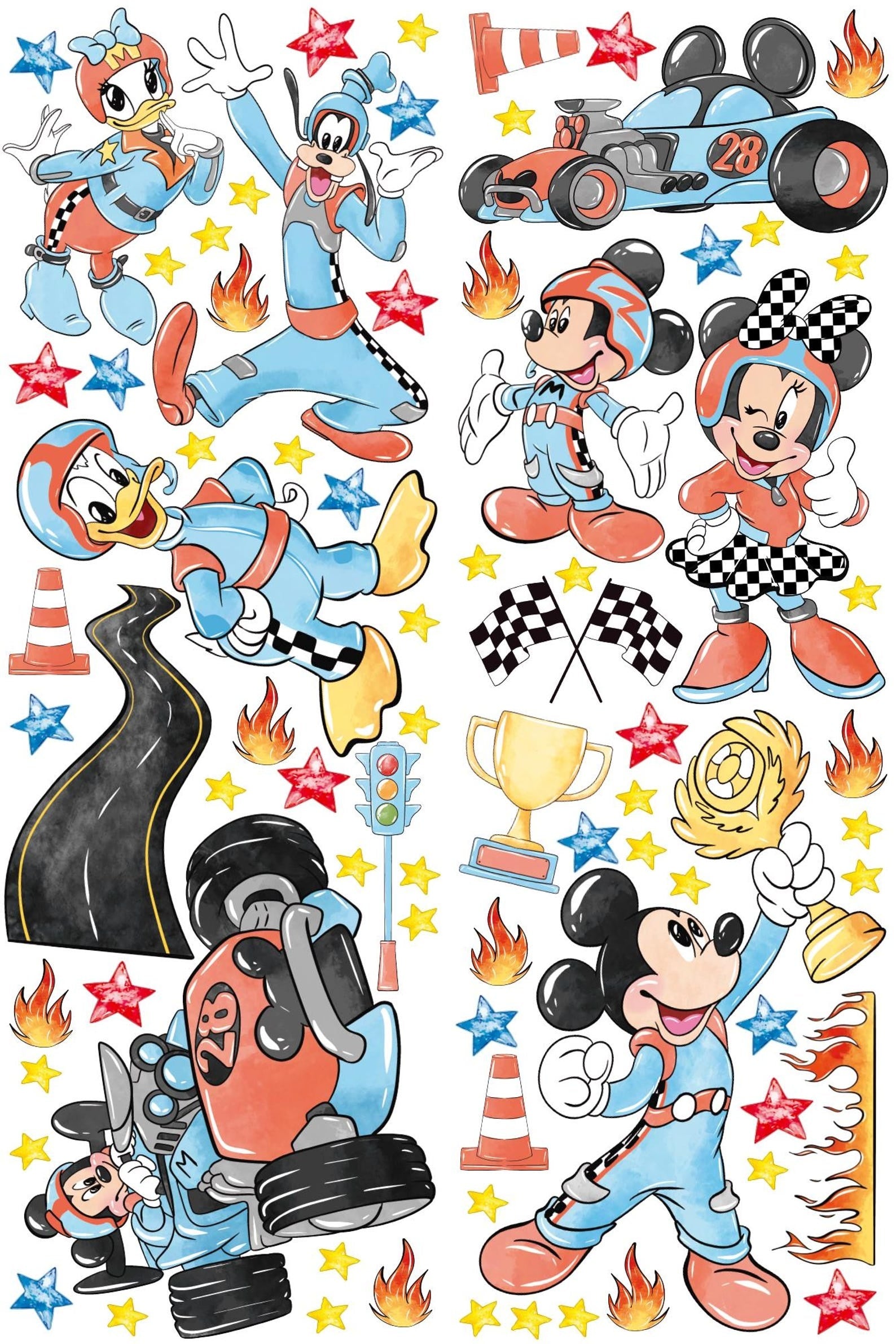 Vinilos decorativos Adhesivos infantiles de Pared mickey corredor