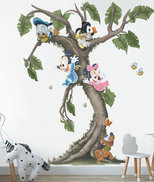 Vinilos decorativos Adhesivos infantiles de Pared mickey y sus amigos en arbol