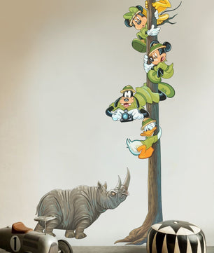 Vinilos decorativos Adhesivos infantiles de Pared mickey amigos exploradores