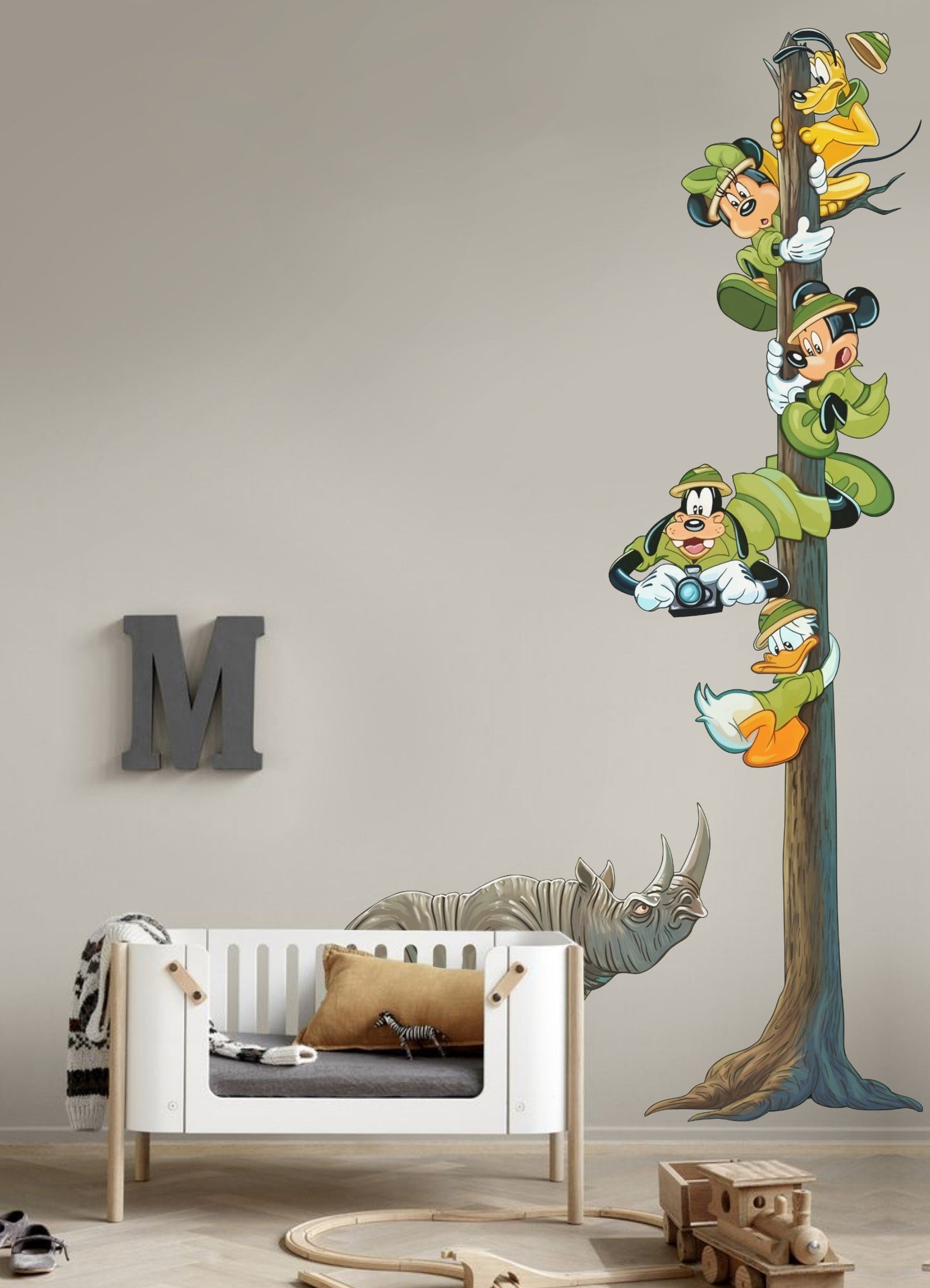 Vinilos decorativos Adhesivos infantiles de Pared mickey amigos exploradores