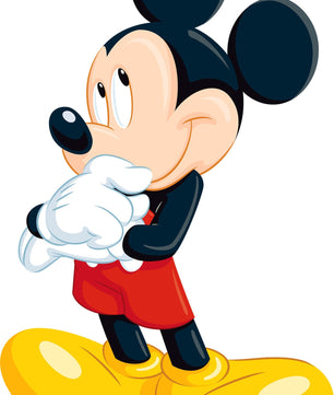 Vinilos decorativos Adhesivos infantiles de Pared mickey pensativo