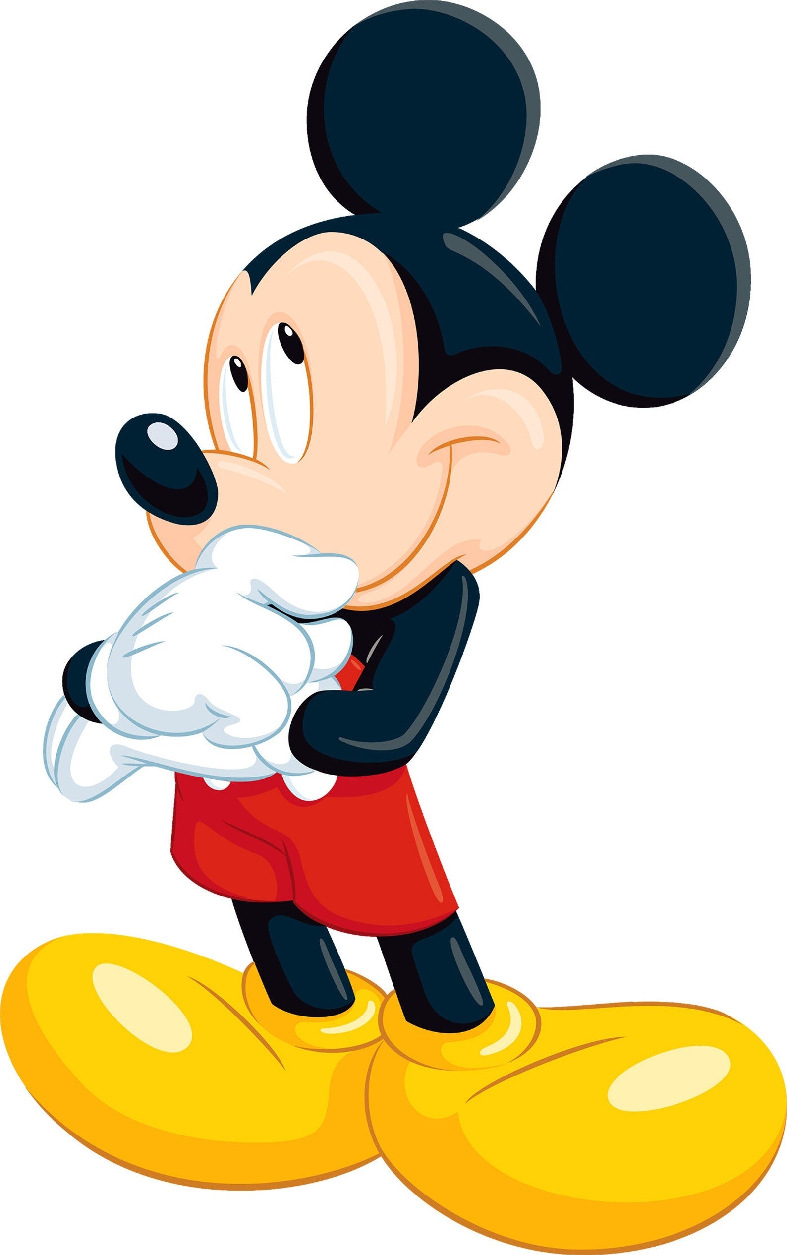 Vinilos decorativos Adhesivos infantiles de Pared mickey pensativo