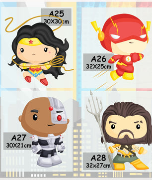 Vinilos decorativos Adhesivos infantiles de pared superheroes