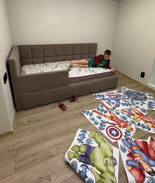 Vinilos decorativos Adhesivos infantiles de pared superheroes acuarela