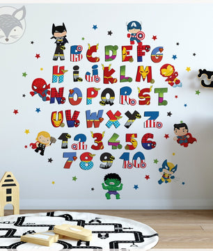 Abecedario Superheroes 2