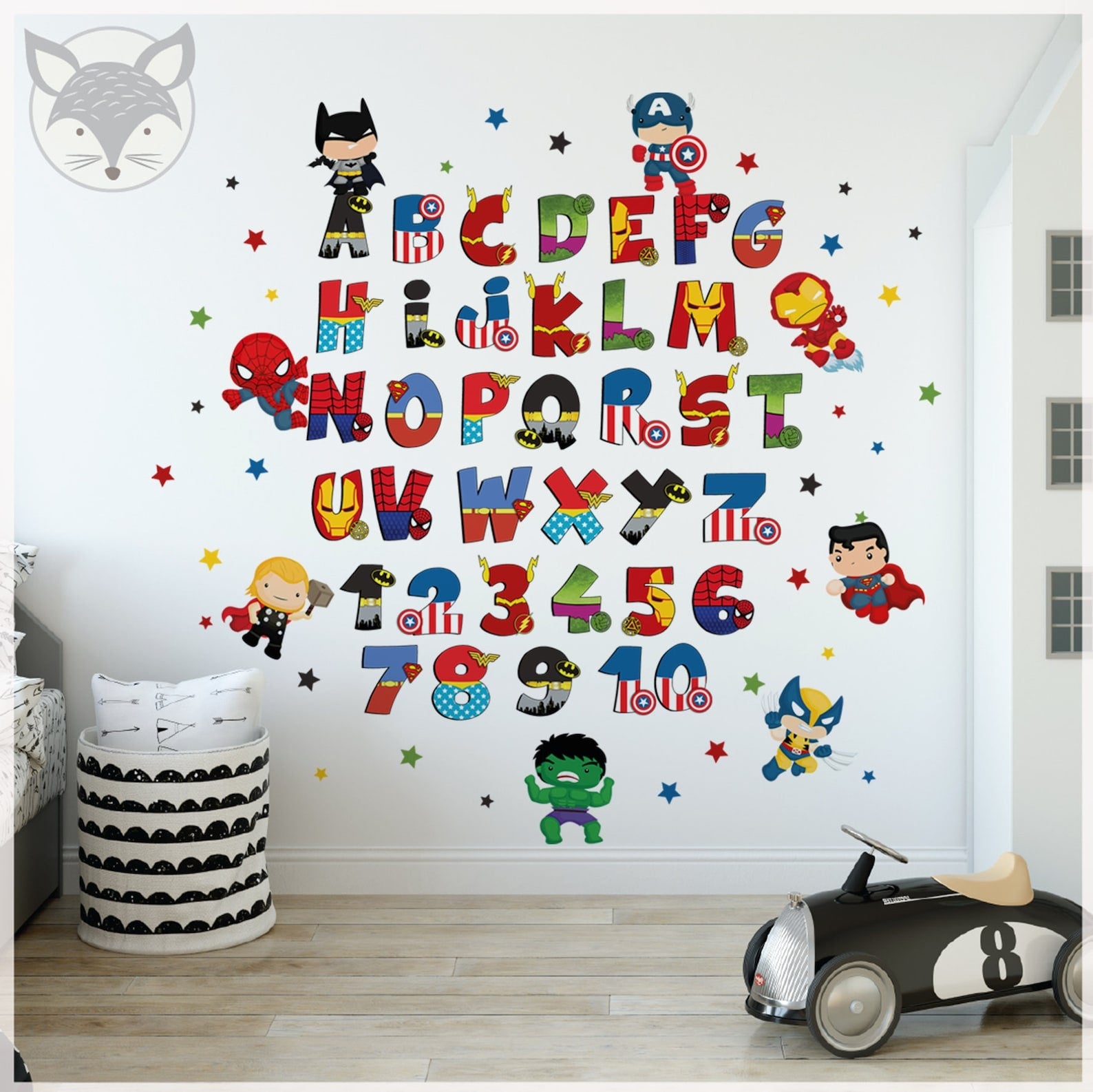 Abecedario Superheroes 2