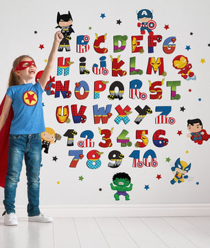 Abecedario Superheroes 2
