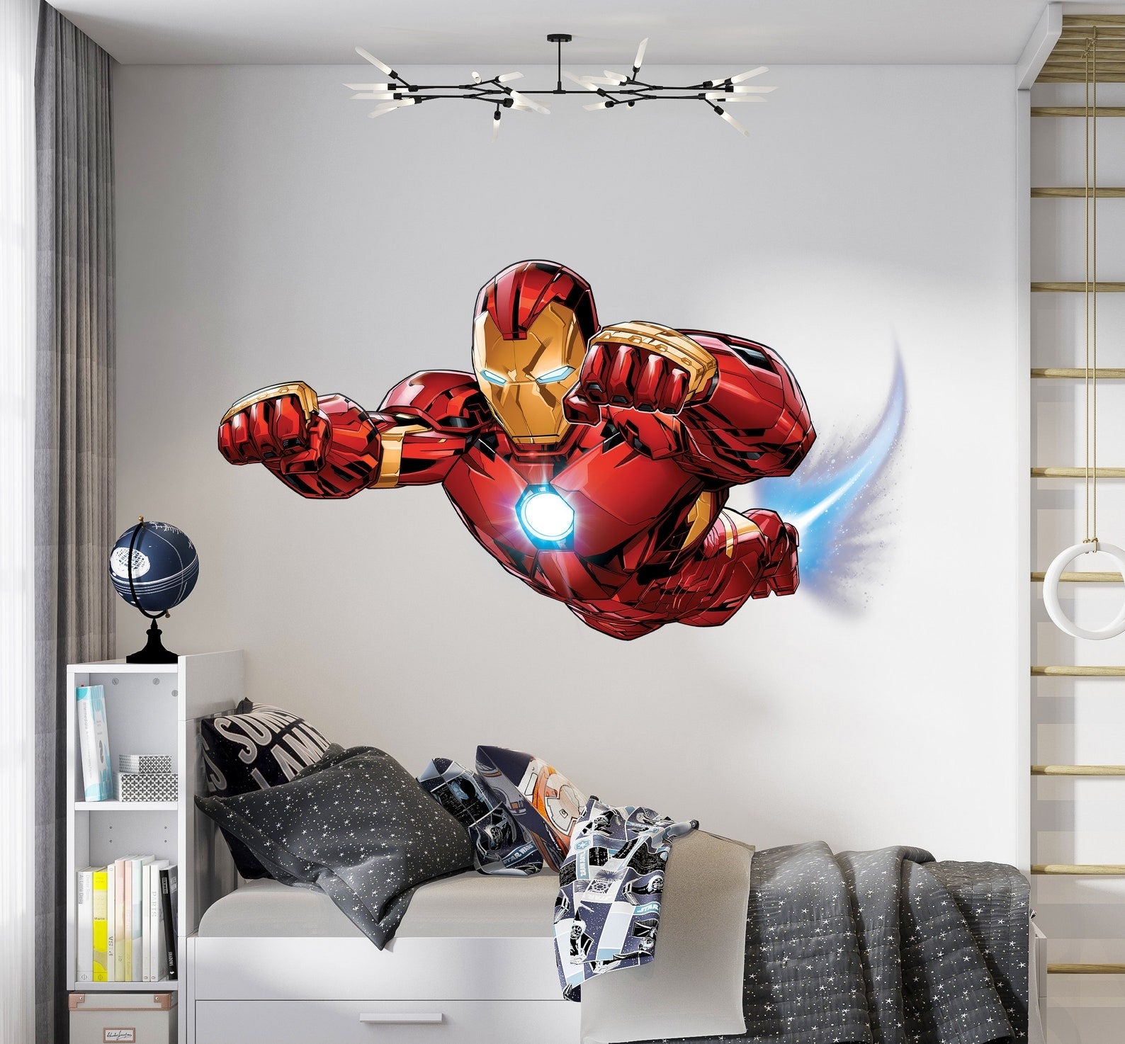 Vinilos decorativos Adhesivos infantiles de pared superheroes iron man