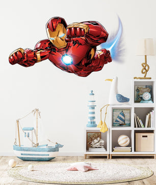Vinilos decorativos Adhesivos infantiles de pared superheroes iron man