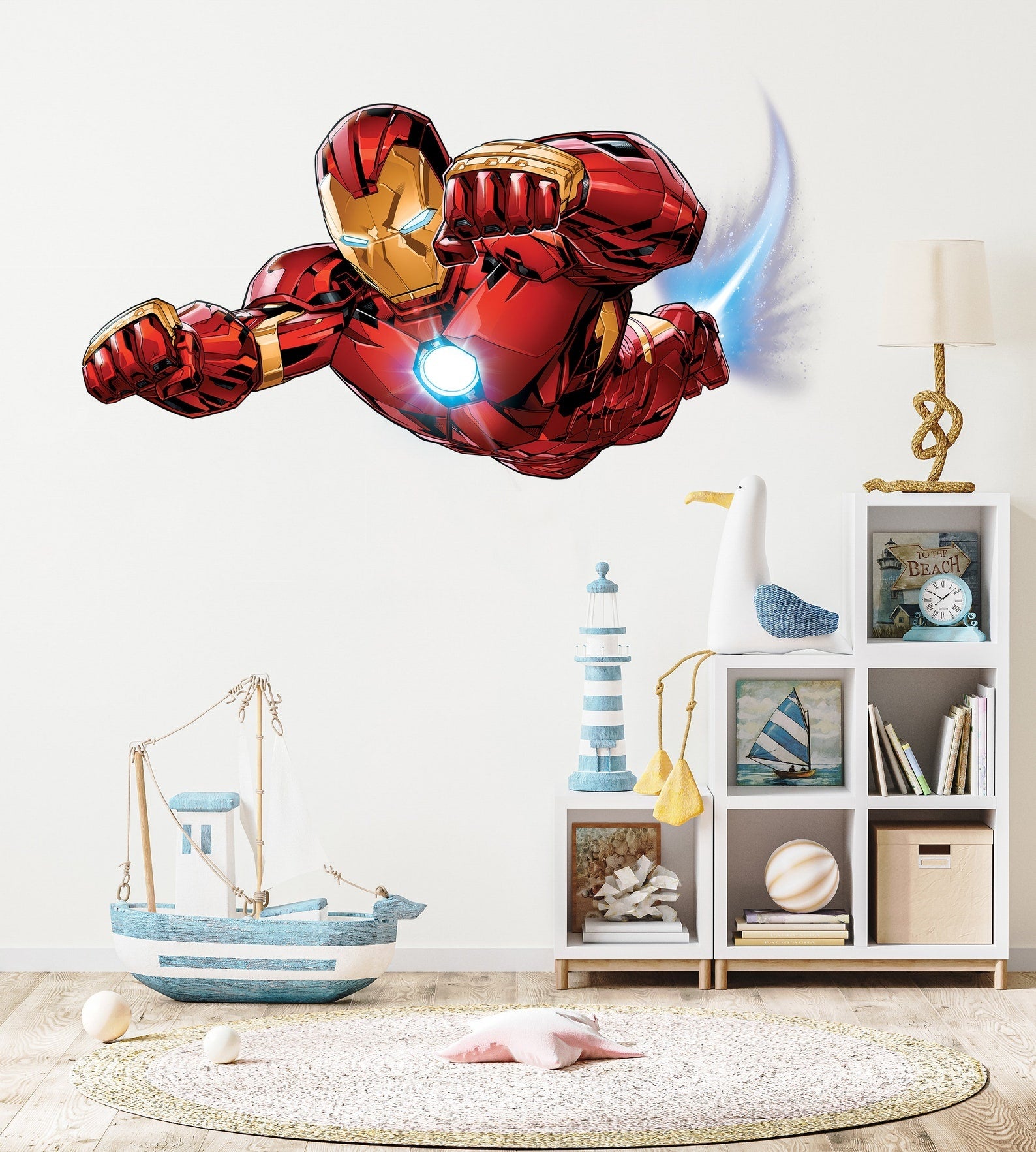 Vinilos decorativos Adhesivos infantiles de pared superheroes iron man