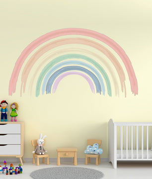 Vinilos decorativos Adhesivos infantiles de Pared arcoiris acuarelado