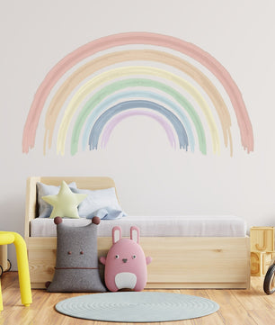 Vinilos decorativos Adhesivos infantiles de Pared arcoiris acuarelado