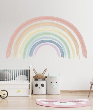 Vinilos decorativos Adhesivos infantiles de Pared arcoiris acuarelado