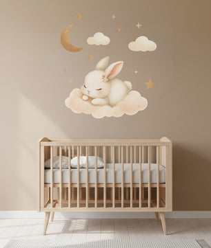 Vinilos decorativos Adhesivos infantiles de Pared Coneja dormilona