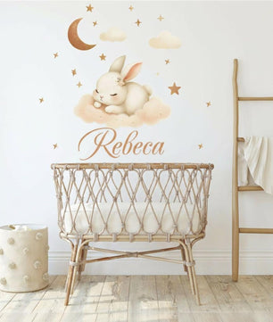 Vinilos decorativos Adhesivos infantiles de Pared Coneja dormilona