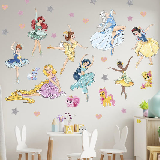Vinilos decorativos Adhesivos infantiles de Pared princesas bailarinas