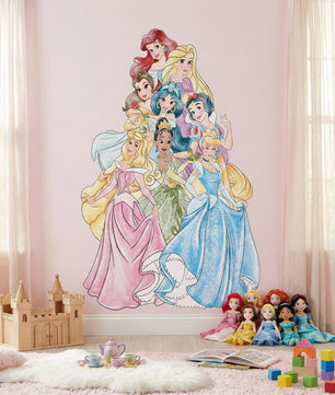 Vinilos decorativos Adhesivos infantiles de Pared princesas posando