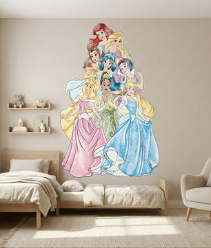 Vinilos decorativos Adhesivos infantiles de Pared princesas posando